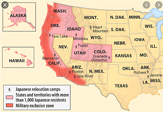 US military marks the West Coast as a military area