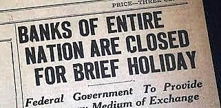 FDR declares bank holiday
