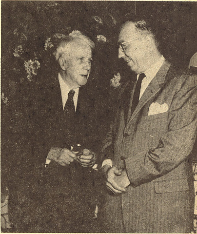 Robert Frost visits Lake Forest Academy