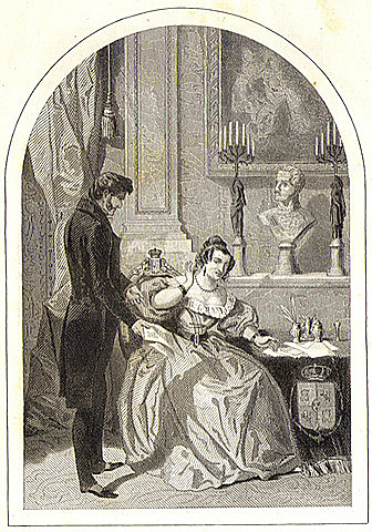 Caída de María Cristina.