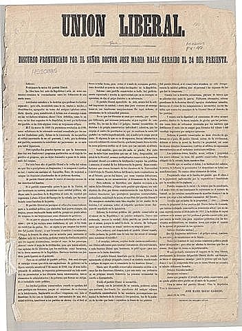 O´Donell funda la Unión Liberal.