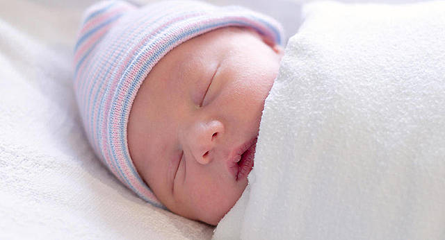 Baby sleeps all night.