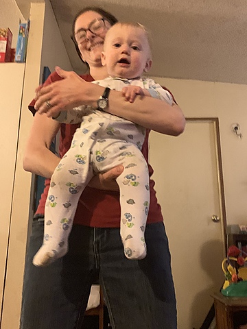 Shows hand preference