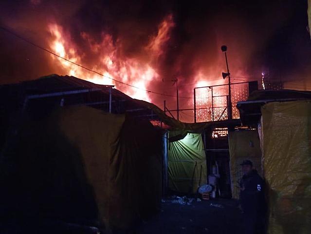 Ultimo incendio ocurrido en el mercado de La Merced