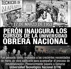 Apertura de la Universidad Obrera Nacional (UON)