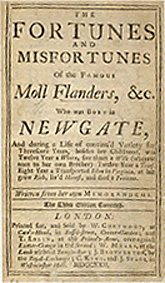 1722 D. Defoe: "Moll Flanders"