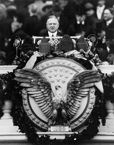 Herbert Hoover is inaugurated