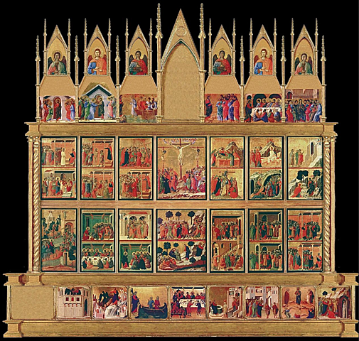 Duccio, "Maesta", tempera sur bois