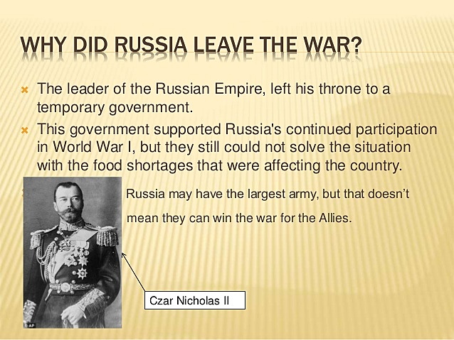 Russia Leaves The War