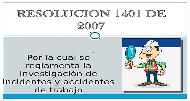 Resolución 1401 de 2007