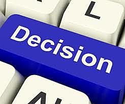 LA DECISIÓN O DETERMINACIÓN DE LA CONDUCTA A SEGUIR