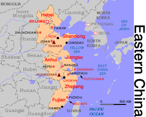 Japan Invades Eastern Part of China