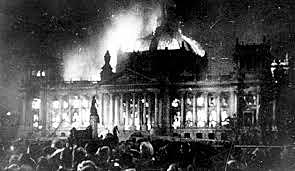 Reichstag burns down