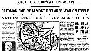 Ottoman Empire declares war on the Allies