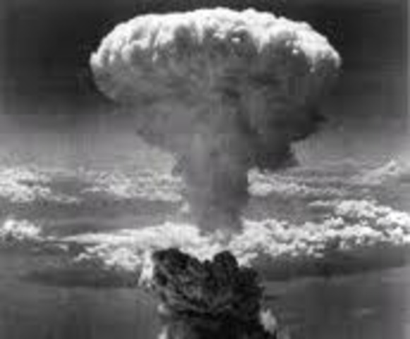 Hiroshima and Nagasaki are bombed with Atomic Bombs