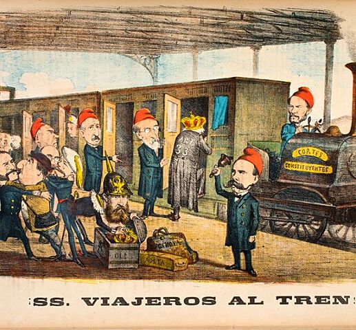 Revolución: "La Gloriosa". Exilio de Isabel II