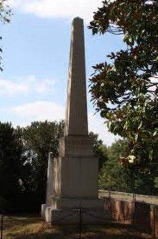 James Madison Died at Montpelier, his family estate