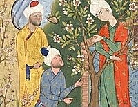 Joven y pretendientes