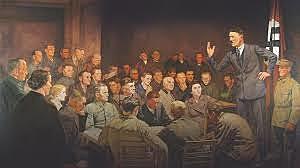 Hitler går in i ölkällaren