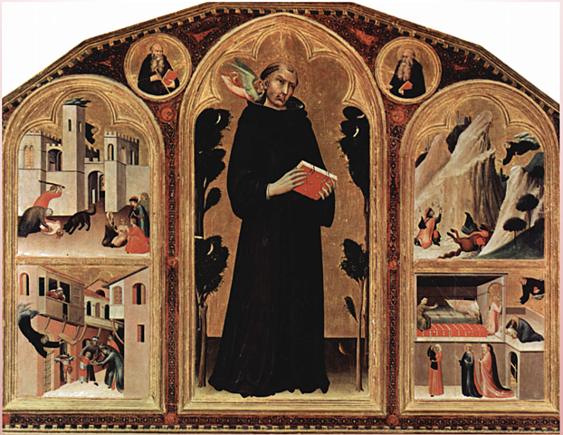 Martini, "Retable du bienheureux Agostino Novello", tempera sur bois