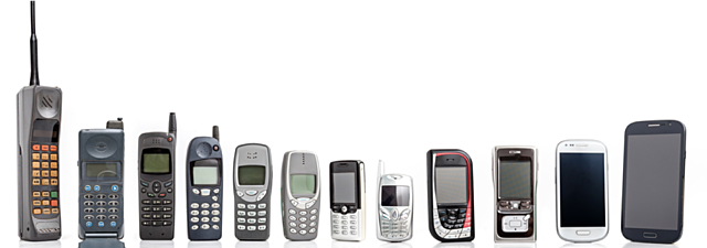 Começo da evolução dos telemóveis
