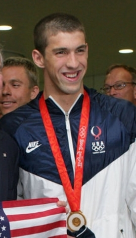 Micheal Phelps won 8 gold medals in the Beijing Olympics.