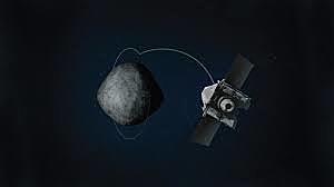 First orbiting of and landing on an asteroid