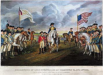 British surrender at Yorktown