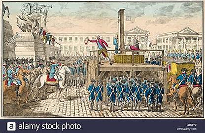 Luis XVI.ari burua moztu Parisen