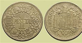 La peseta unidad monetaria española