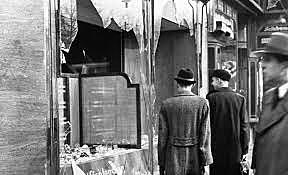 Kristallnacht/ the night of broken glass