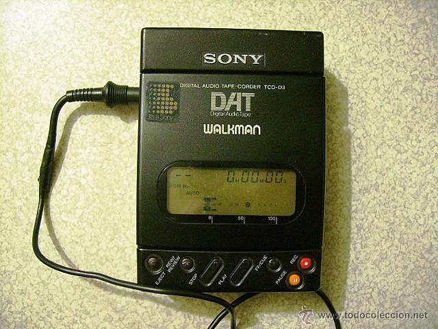 La cinta de audio digital Digital Audio Tape (DAT)