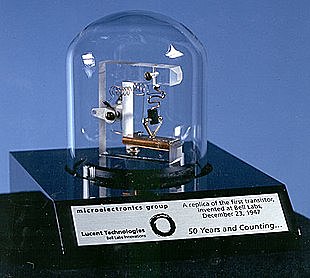 1947 -  Transistor -  William Shockley, John Bardeen & Walter Brattain (Bell Labs)