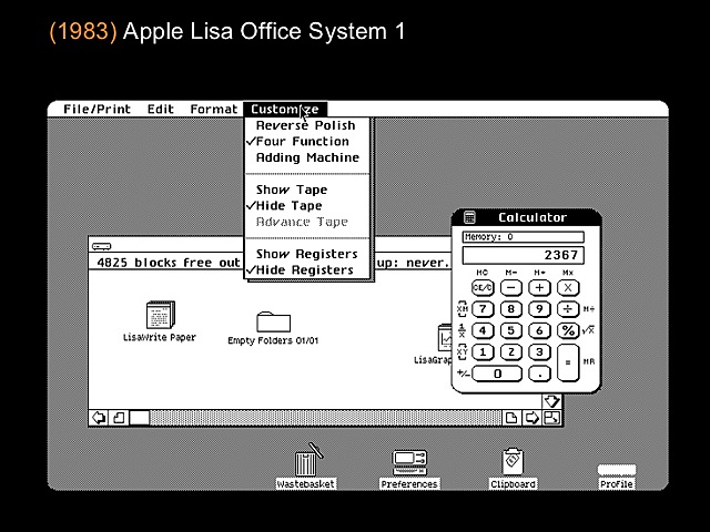 Apple Mac populariza la interfaz gráfica de usuario