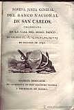 Creación del Banco de San Carlos..