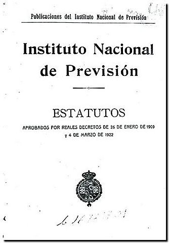 Creació de l’Institut Nacional de Previsió