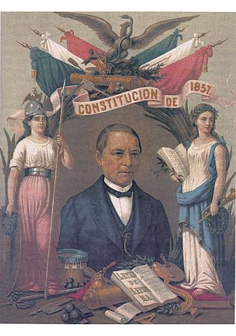 Constitución de 1857 y bases del imperio mexicano