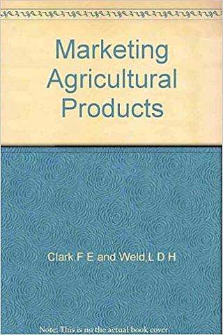Weld escribe "El marketing de los productos agrícolas"