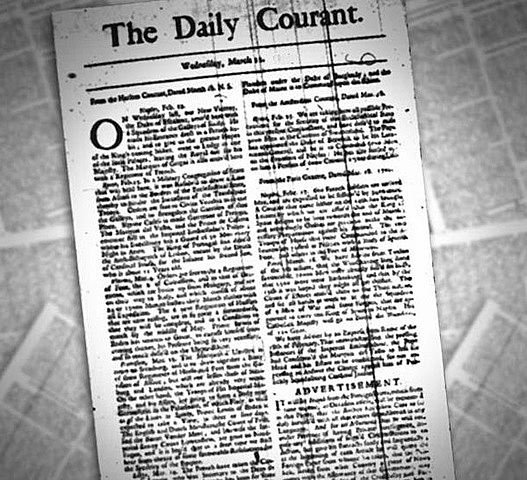 Periódico en Londres.