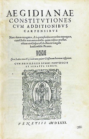 Costituzioni egidiane