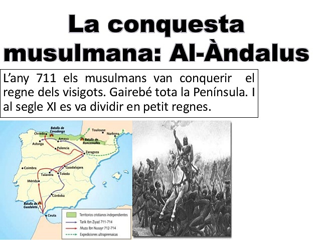 les forces muslmanes van enviar en set anys va conquerir la paninsula iberica