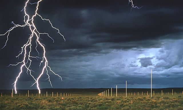 Prof - Naturel / Artificiel / Walter De Maria: "The lightning field" (400 poteaux, sur un terrain rectangulaire d'1 mille sur 1 km - Land Art)