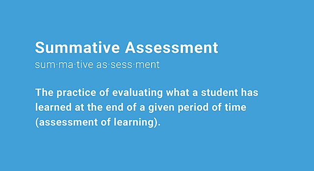 summative evaluation