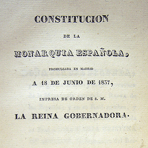 CONSTITUCIÓN DE 1837