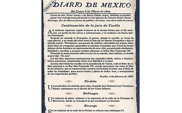 Se cierra la actividad periodística colonial.