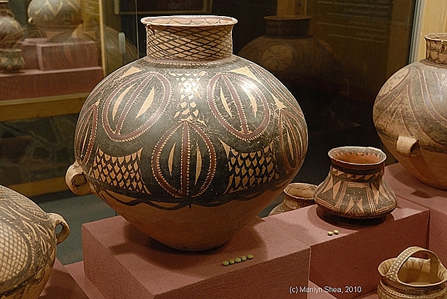 Beginning of "Painted Pottery" in China