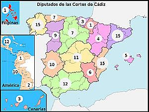 Inicio de las Cortes de Cádiz