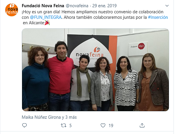 Aunamos trabajo!! Firmamos convenio con Fundación Integra