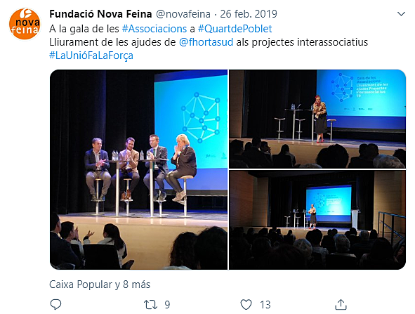 Asistimos a la Gala de Asociaciones de Quart de Poblet. Creándo redes!!