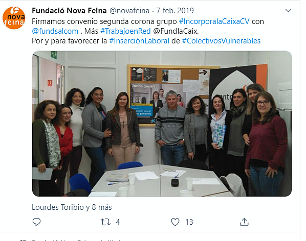 Incrementamos el trabajo en Red. Bienvenidos F.Salud y Comunidad.